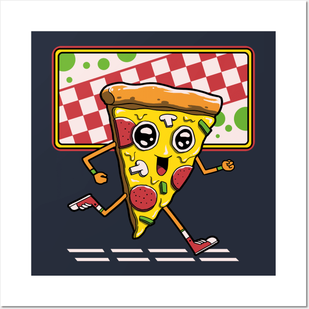 Pizza Run Wall Art by Vincent Trinidad Art